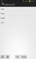 Swipe and Call Free capture d'écran 1