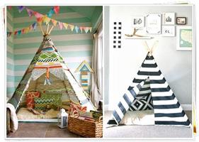 DIY Tent Camp for Children Affiche