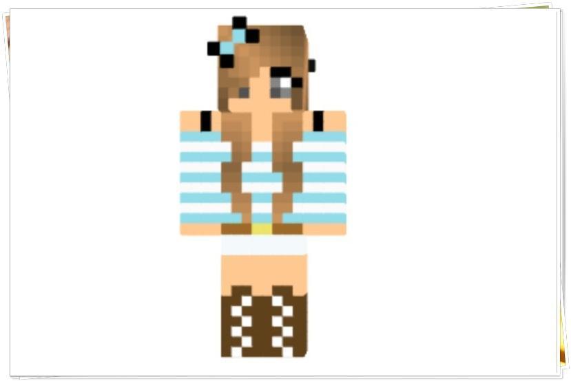 Cute Girl Skin Character Minecraft For Android Apk Download - skin roblox perempuan