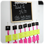 DIY Wall Schedule Organizer
