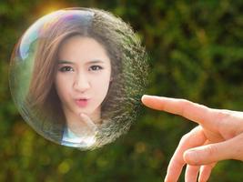 Photo Bubbles Affiche