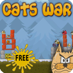 Angry Cats War: snowballs