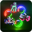 Equestrian Girls Neon Fidget Spinner APK