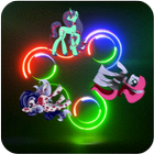 Equestrian Girls Neon Fidget Spinner icône