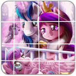 Tile Puzzle Equestrian Girls
