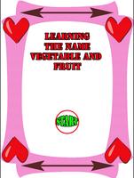 Learn Name Vegetable And Fruit Cartaz