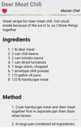 Deer Meat Recipes Full capture d'écran 2