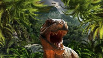 Dino T-Rex 3D постер