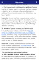 Tips for Learning Spanish स्क्रीनशॉट 2
