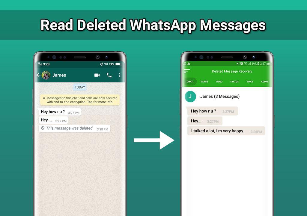 WhatsDelete : Recover Deleted Message for WhatsApp اسکرین شاٹ 1.