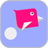 Pink bird - Avoid the spikes أيقونة