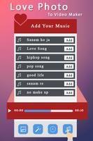 Love Video Maker with Music capture d'écran 2