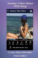 Summer Video Maker with Songs capture d'écran 1