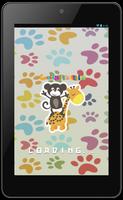 Cute Animals Coloring Book پوسٹر