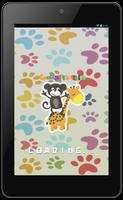 Cute Animals Coloring Book Affiche