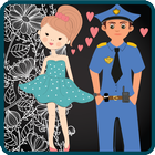 Police Officer Love Story icône