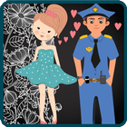 Police Officer Love Story-icoon