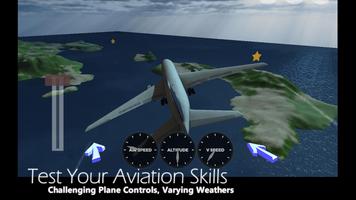 Airplane Flight Simulator 3D Affiche
