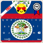 Keyboard Belize flag Theme & Emoji Zeichen