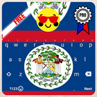 Keyboard Belize flag Theme & Emoji ikona