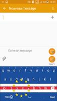 Keyboard Cape Verde flag Theme & Emoji Affiche