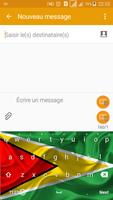 Guyana Keyboard Theme & Emoji Affiche