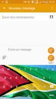 Guyana Keyboard Theme & Emoji capture d'écran 1