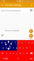Keyboard Samoa flag Theme & Emoji تصوير الشاشة 1
