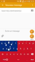 Keyboard Samoa flag Theme & Emoji تصوير الشاشة 2