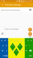 Keyboard Saint Vincent & GR flag Theme & Emoji captura de pantalla 1