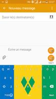 Keyboard Saint Vincent & GR flag Theme & Emoji screenshot 2