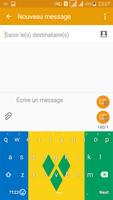 Keyboard Saint Vincent & GR flag Theme & Emoji capture d'écran 2