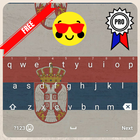 Keyboard Serbia flag Theme & Emoji icône