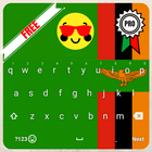 Keyboard Zambia flag Theme & Emoji أيقونة
