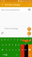 Keyboard Zambia flag Theme & Emoji capture d'écran 1