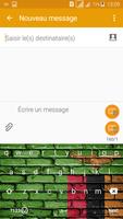 Keyboard Zambia flag Theme & Emoji syot layar 2