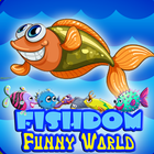 funny world ocean fishdom أيقونة