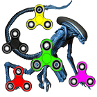 Fidget Spinner Alien أيقونة