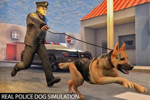 Stadt Polizei Hund Simulator Spiele Plakat