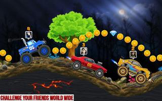 Mountain Climb Car Games: 2D Racing Drive screenshot 2