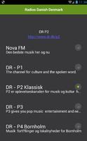 Danish Denmark radios online Affiche