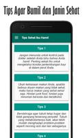 Tips Sehat Ibu Hamil imagem de tela 2
