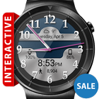 Icona Brushed Chrome HD Watch Face & Clock Widget