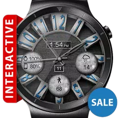 Brushed Steel HD Watch Face & Clock Widget APK Herunterladen