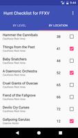 Hunt Checklist for FFXV capture d'écran 1