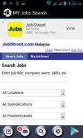 Malaysia Jobs Search capture d'écran 1