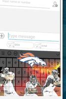 Denver Broncos Keyboard Theme capture d'écran 1