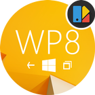 WP8 Yellow | Free Xperia Theme ícone