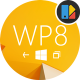 WP8 Yellow | Free Xperia Theme icône