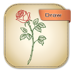 How To Draw A Rose-icoon